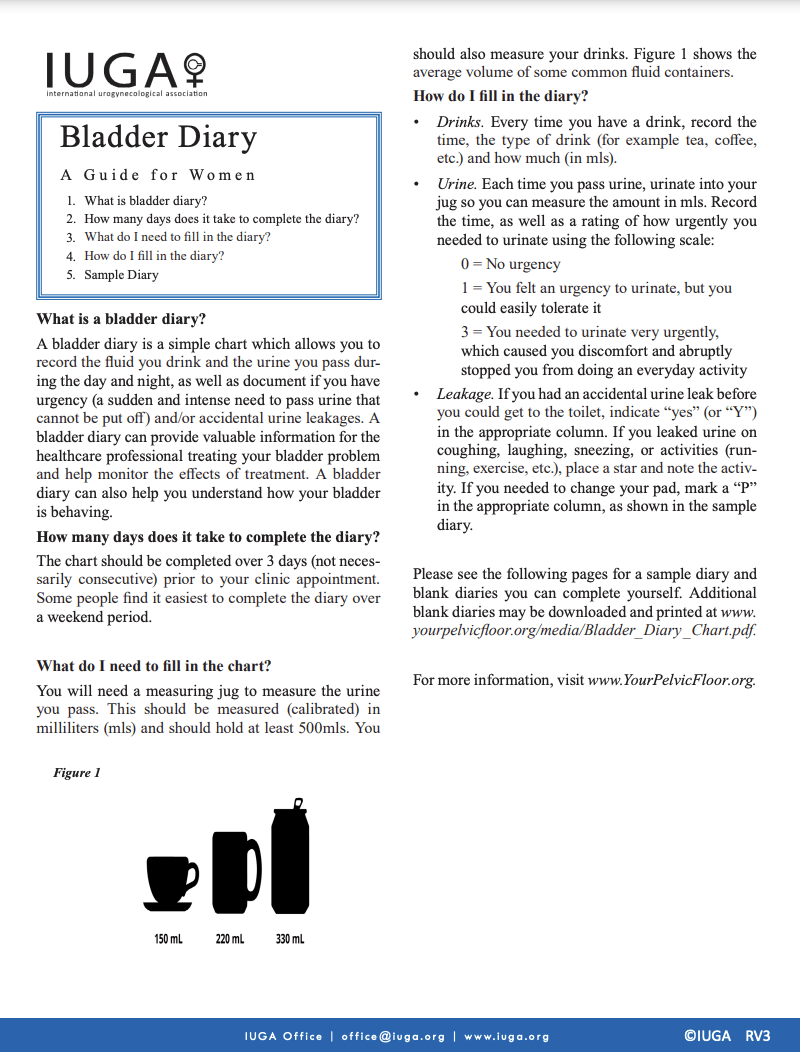 bladder diary 1