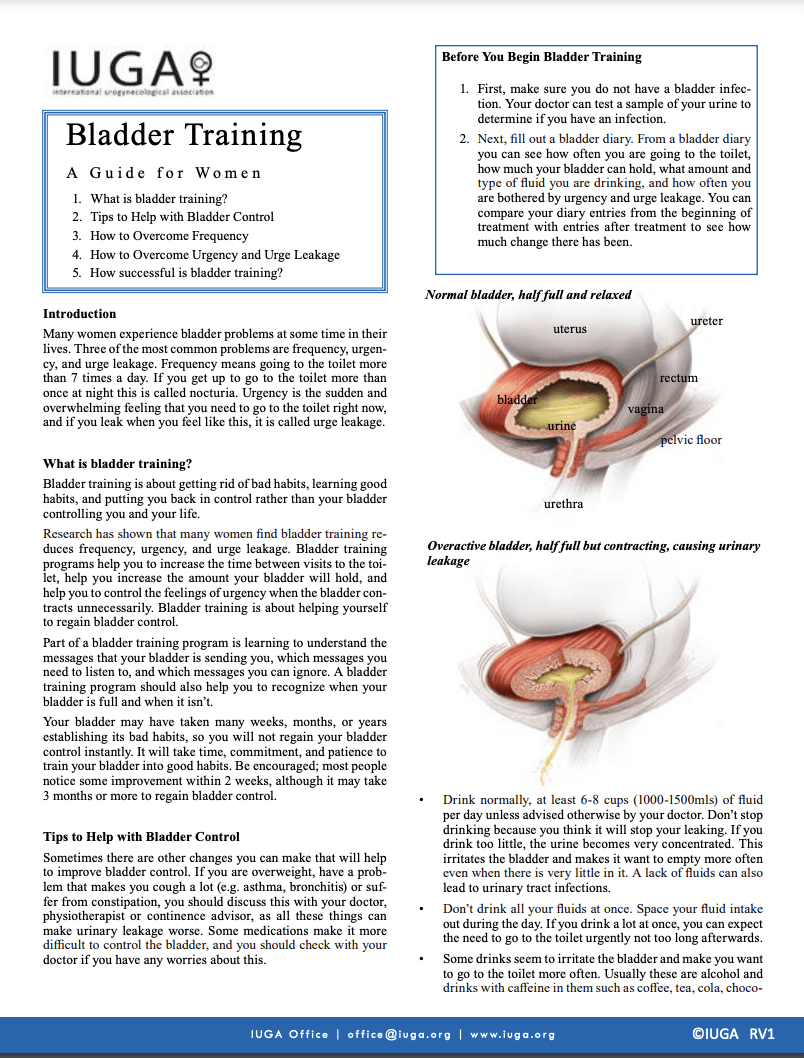 bladder training